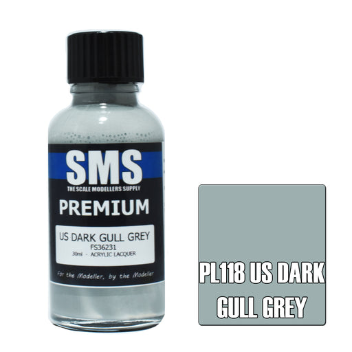 Air Brush paint 30ML PREMIUM US DARK GULL GREY ACRYLIC lacquer