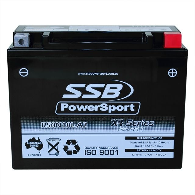 Motorcycle motorbike battery (Y50N18L-A2) AGM 12V 21AH CCA450 SSB