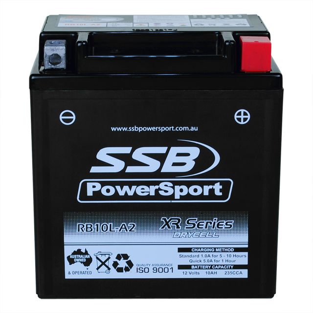 Motorcycle motorbike battery (YB10L-A2) AGM 12V 10AH 235CCA BY SSB