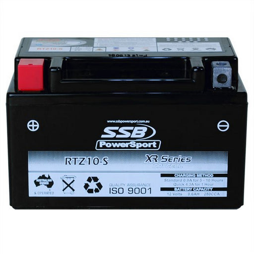 Motorcycle motorbike battery (YTZ10-S) AGM 12V 8.6AH 210CCA BY SSB