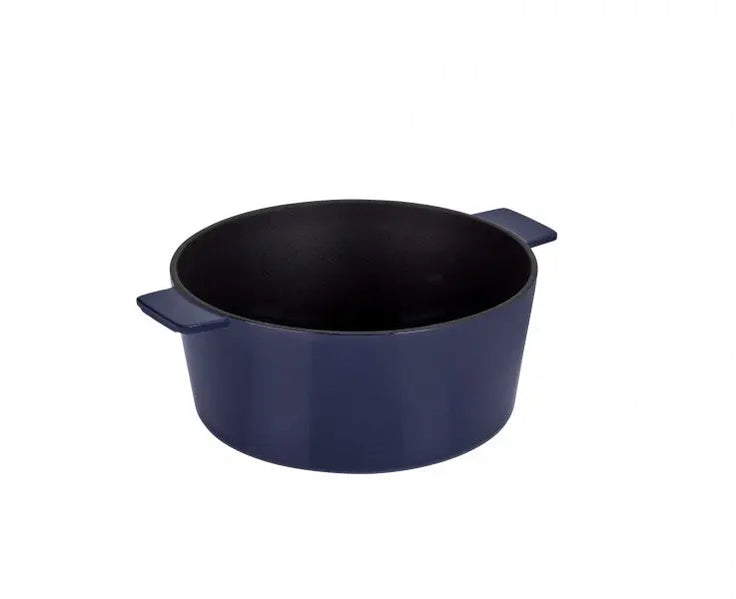 Stanley Rogers Cast Iron French Oven Mid Blue 24cm