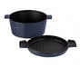 Stanley Rogers Cast Iron French Oven Mid Blue 28cm