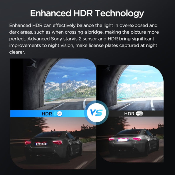 Viofo Mini Dashcam 2K Hdr Vs1 With Sony Starvis 2 Imx675 Sensor