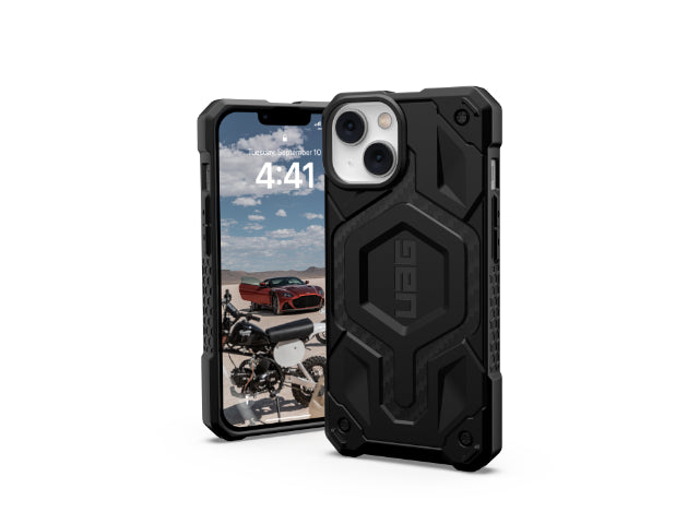 UAG Monarch Magsafe - Case iPhone 14 - Carbon Fiber