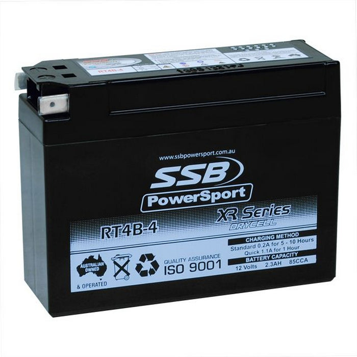 Motorcycle motorbike battery (YT4B-BS) AGM 12V 0.2AH 85CCA SSB