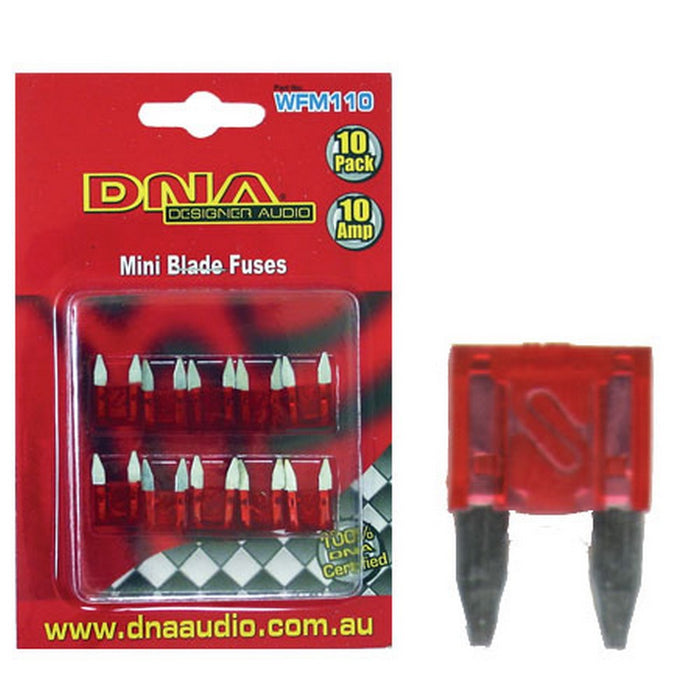 DNA BLADE FUSES MINI ATM 10 AMP FUSE (10 PACK)