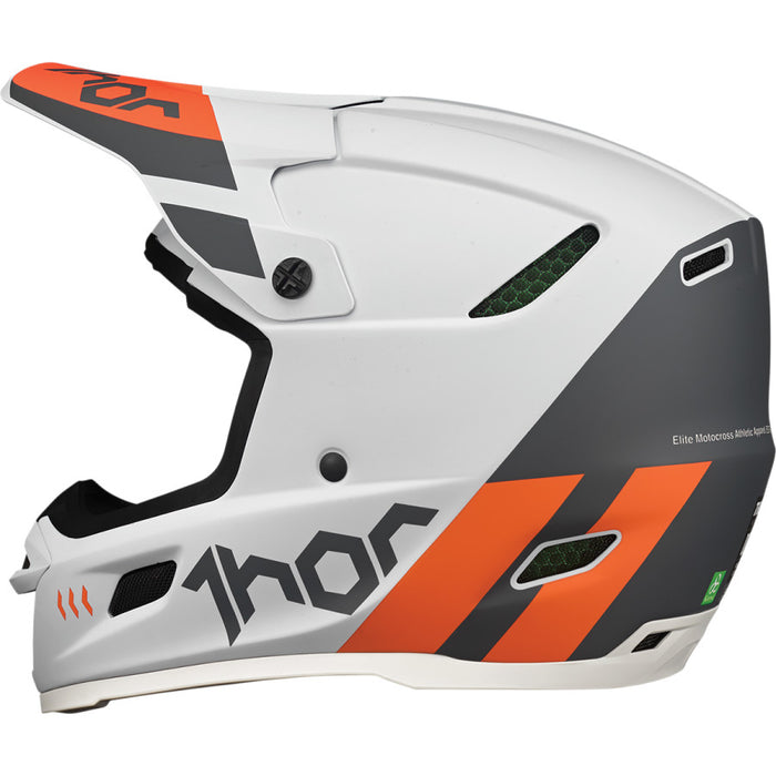 Helmet S24 Thor Mx Reflex Cube Light Gray / Red Orange Small