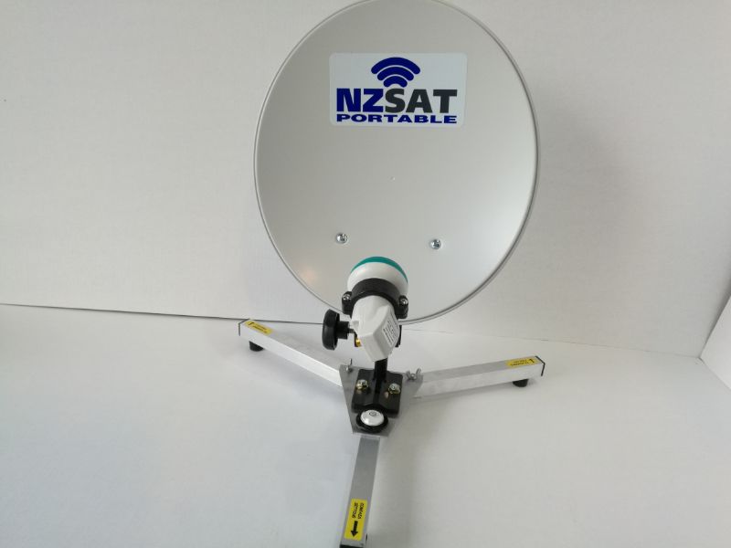 NZSat Portable Satellite with 5M Coax Cable for Campervan / Caravan / RV