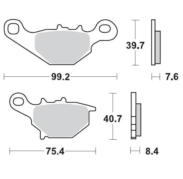 BRAKE PADS FRONT MOTO MASTER RACING SERIES SUZUKI RM80 RM85 96-04