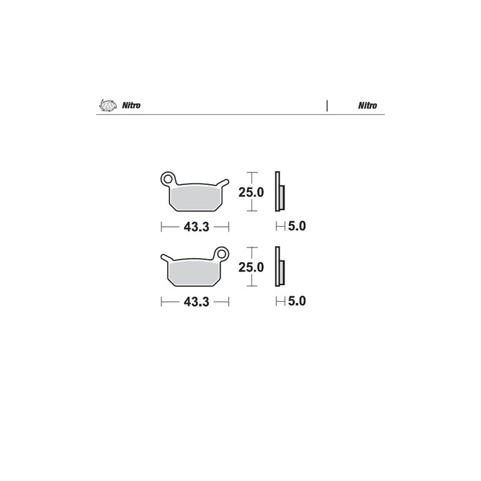 Brake Pads Front And Rear Moto Master Nitro Gas Gas Husqvarna Ktm