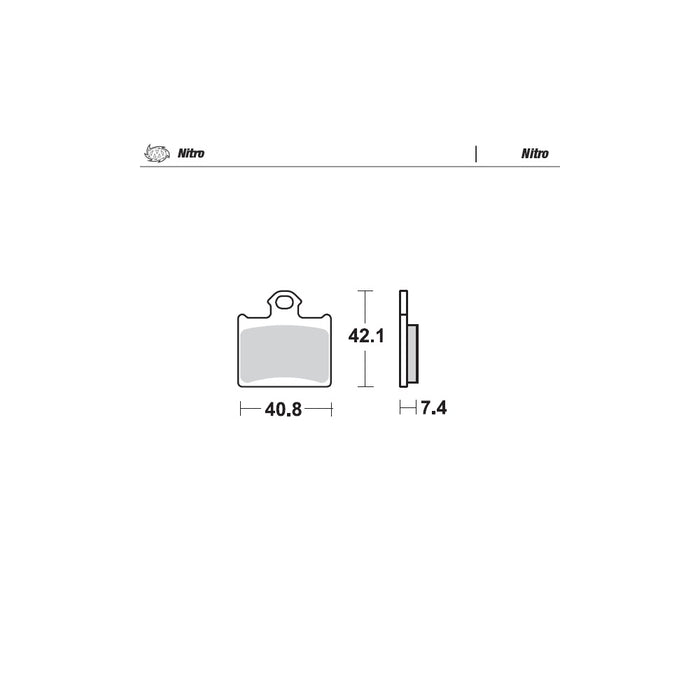 Brake Pads Rear Moto Master Nitro For Husqvarna Ktm