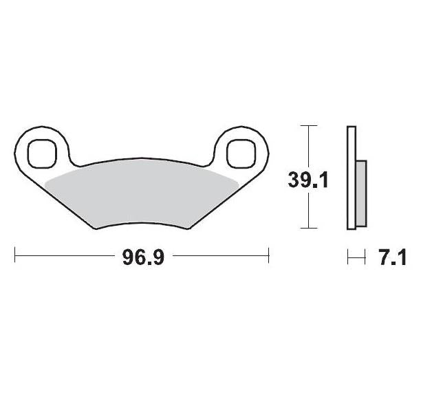 BRAKE PADS FRONT MOTO MASTER PRO SINTERED FOR POLARIS