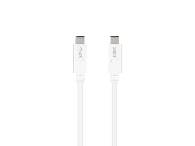 3sixT Charge & Sync Cable USB-C to USB-C PD 1m White