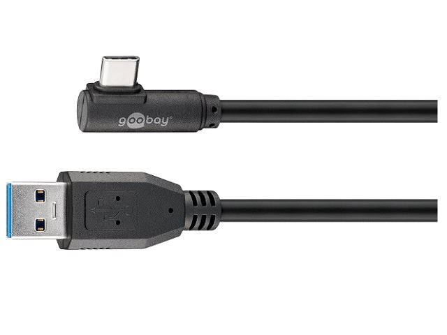 Goobay USB-C to USB A 3.0 cable 90Â° 1m