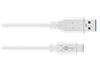 Goobay USB-C to USB A 3.0 cable white 0.5m