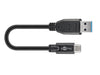 Goobay USB-C to USB A 3.0 cable black Â 0.15m