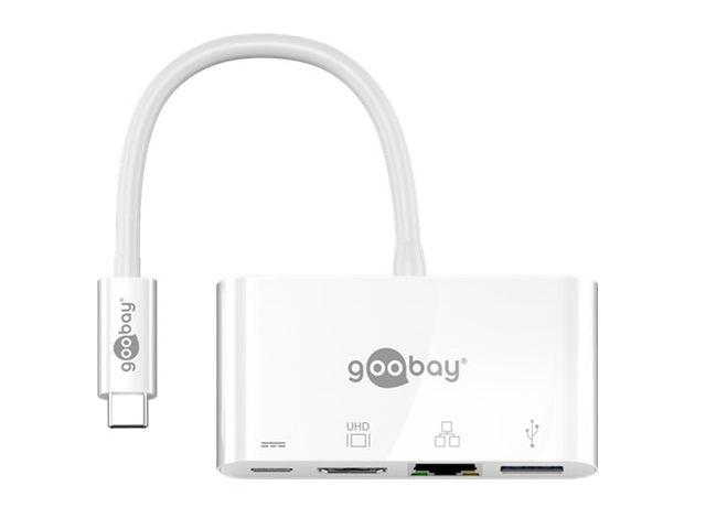 Goobay USB-C Multiport Adapt (HDMI + Ethernet, PD) 3A 60W