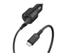 Otterbox USB-C to USB Dual Port Car Charging Kit 24W Combined - Black