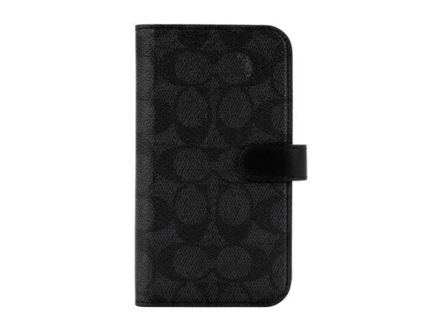 Coach Folio Case Case iPhone 14 Pro - Signature C Black