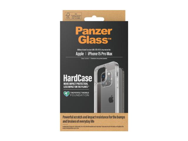 PanzerGlass Hardcase iPhone 15 Pro Max Case Clear