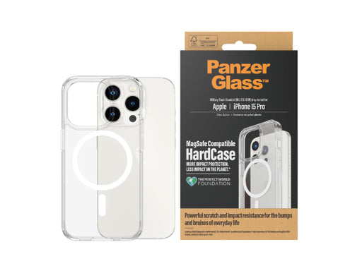 PanzerGlass Hardcase Magsafe Case iPhone 15 Pro Clear