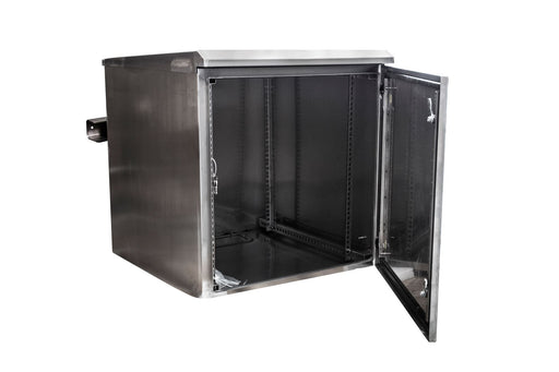 DYNAMIX 18RU Stainless Outdoor Cabinet 611x425x915mm (WxDxH). SUS316 Stainless S