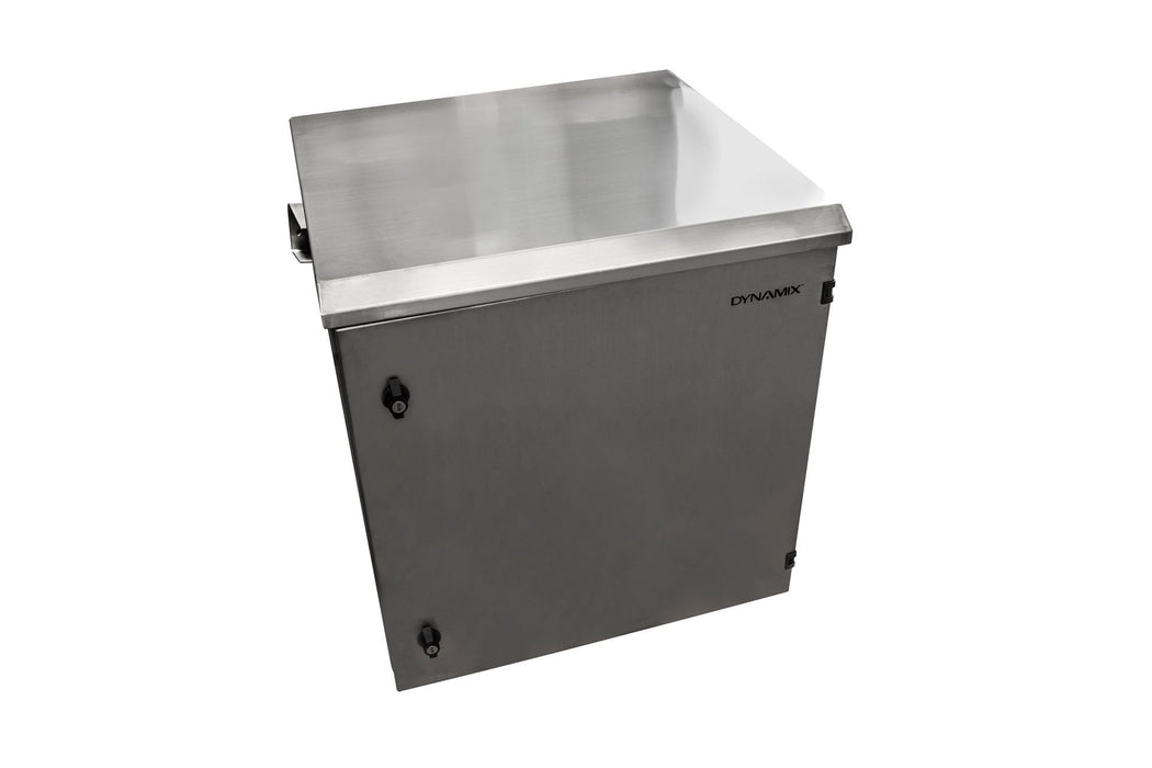 DYNAMIX 18RU Stainless Outdoor Cabinet 611x625x915mm (WxDxH). SUS316 Stainless S