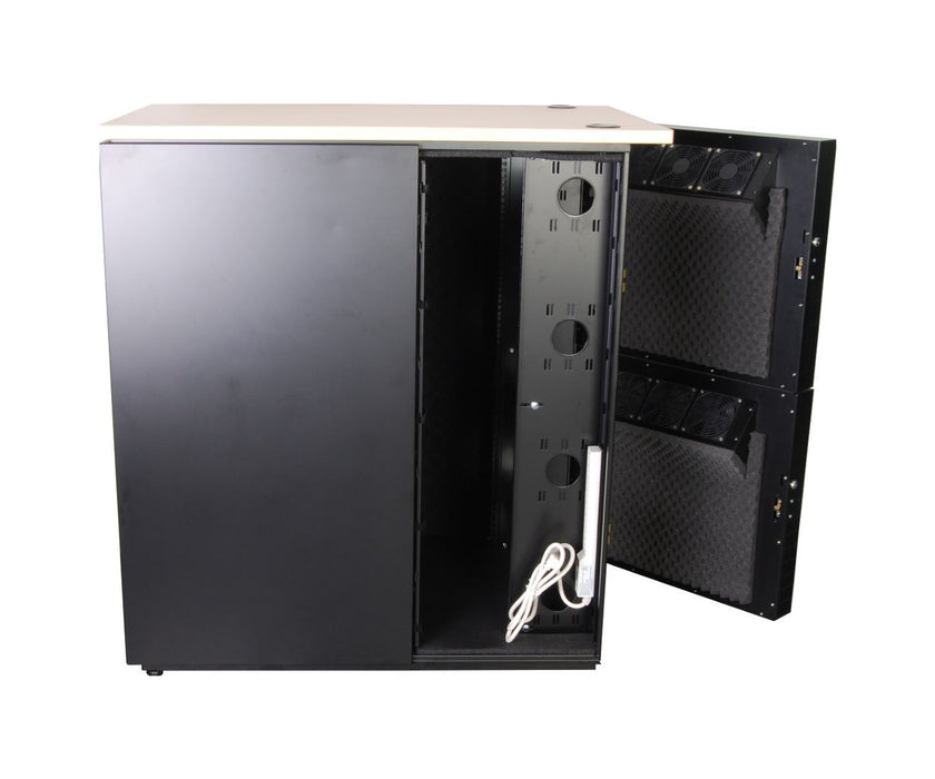 DYNAMIX 24RU Quiet Acoustic Rated Server Cabinet 1135mm Deep  x 750mm Wide. Inte