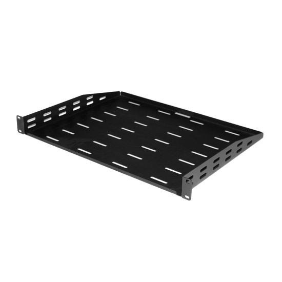 DYNAMIX AV Rack 1RU Cantilever Shelf with vented holes and #10-32 screws. 350mm