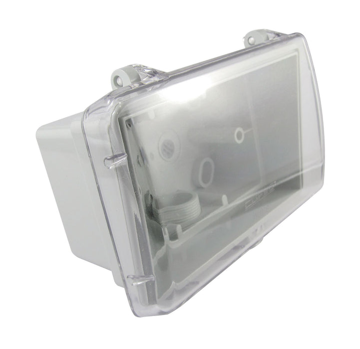 TRADESAVE Weatherproof Box. Suits Standard Switch Plates. Grey Heavy Duty Indust