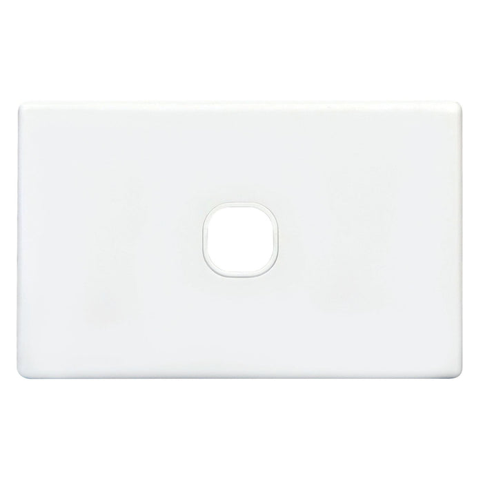 TRADESAVE Slim Switch Plate ONLY. 1 Gang. Accepts all Tradesave Mechanisms. Moul