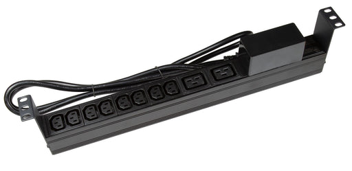 DYNAMIX 10 Outlet Horizontal Power Rail (8x 10A IEC C13 & 2x 16A IEC C19). with