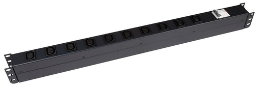 DYNAMIX 10 Outlet Vertical Power Rail (10A IEC C13) with 6KA C-Curve Circuit Bre