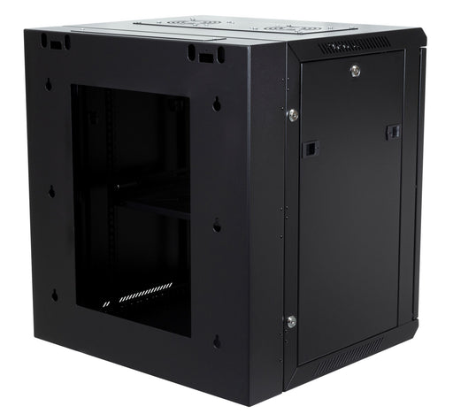 DYNAMIX 12RU 600mm Deep Universal Swing Wall Mount Cabinet. Removable Backmount