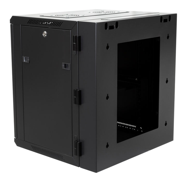 DYNAMIX 12RU 600mm Deep Universal Swing Wall Mount Cabinet. Removable Backmount