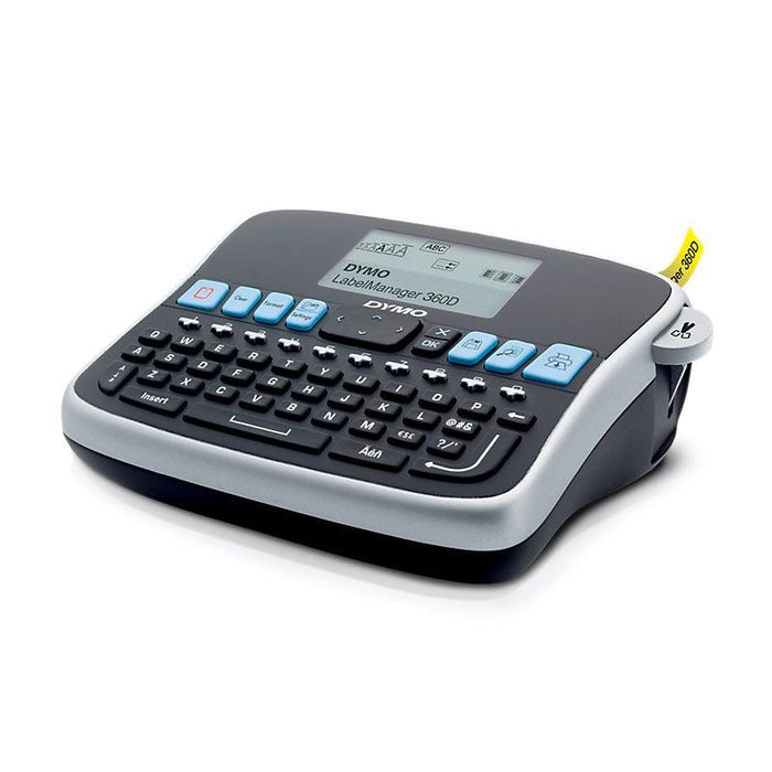 DYMO LabelManager 360D Desktop Labeller;with QWERTY keyboard 7 font sizes; 3 fo