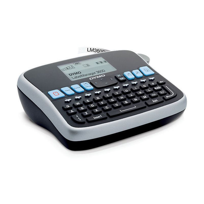 DYMO LabelManager 360D Desktop Labeller;with QWERTY keyboard 7 font sizes; 3 fo