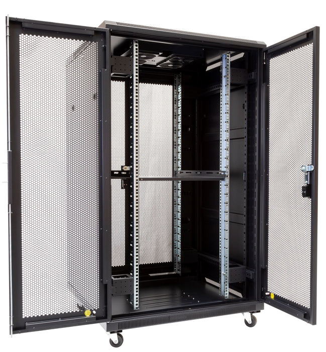 DYNAMIX 27RU Server Cabinet 1000mm Deep (800 x 1000 x 1410mm) Includes 1x Fixed