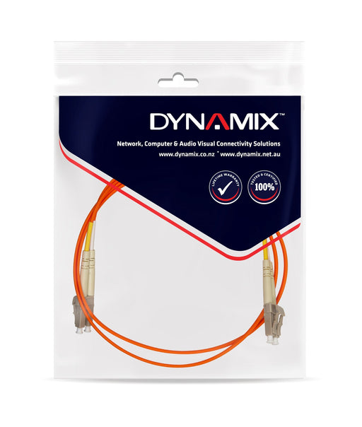 DYNAMIX 5M 62.5u LC/LC OM1 Fibre Lead (Duplex, Multimode) Orange LSZH Jacket