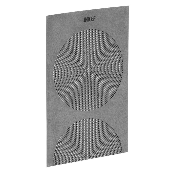 KEF Microfibre Grilles to fit KEF R5. Colour - Grey. SOLD AS A PAIR