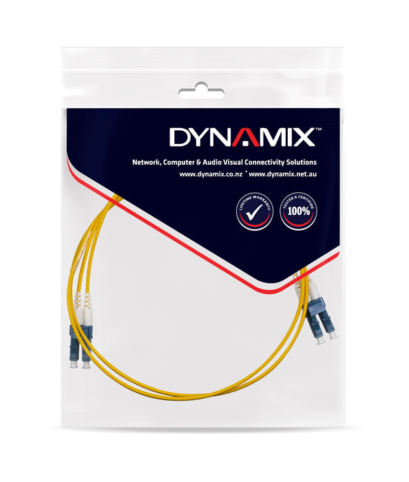 DYNAMIX 7.5M 9u LC/LC Duplex Single Mode G657A1 Bend Insensitive Fibre Lead