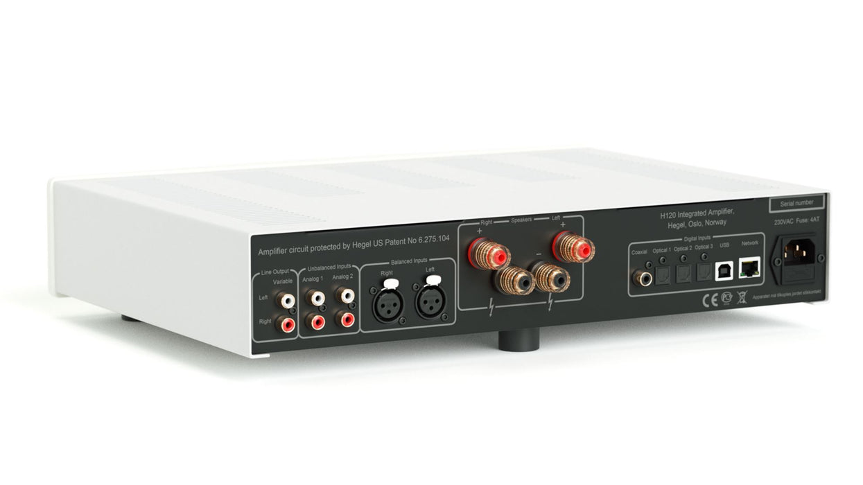 HEGEL H120 Integrated Amplifier 2 x 75W at 8 Ohm, SoundEngine 2 6 Digital Input