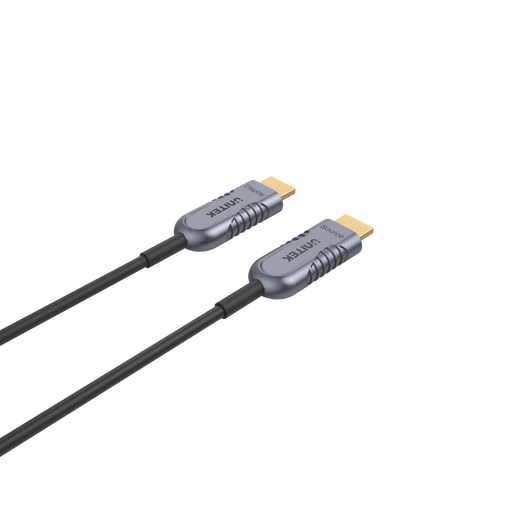 UNITEK 30M Ultrapro HDMI2.1 Active Optical Cable. Color: Space Grey + Black.