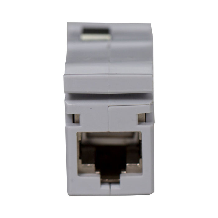 DYNAMIX Cat6A RJ45 DIN Rail Mounted 1DU Shielded Coupler. Supplied with Dust