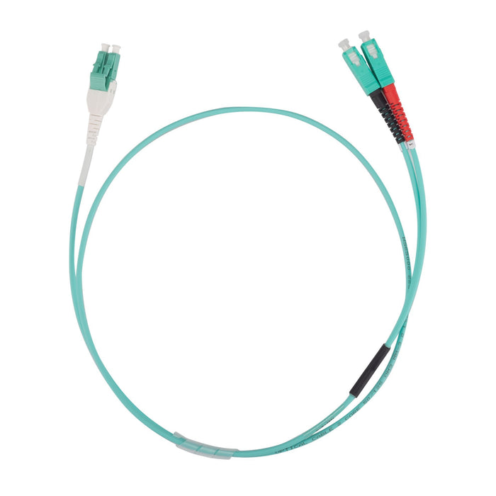 DYNAMIX 1M LC SC OM3 Uniboot Elite Low-loss 50u 3mm Multimode Duplex Fibre Lead