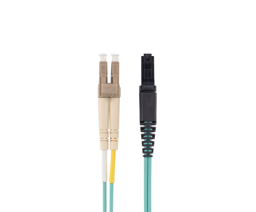 DYNAMIX 20M 50u LC/MT-RJ OM3 Fibre Lead (Duplex, Multimode) Aqua LSZH Jacket