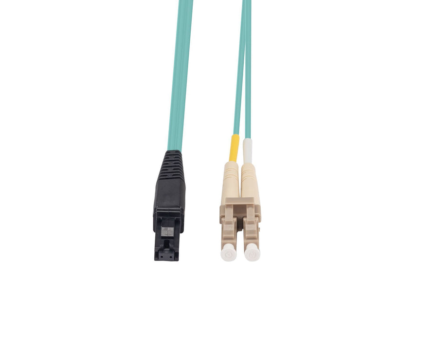 DYNAMIX 10M 50u LC/MT-RJ OM3 Fibre Lead (Duplex, Multimode) Aqua LSZH Jacket