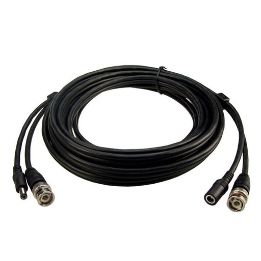 DYNAMIX 10m BNC Male to Male with 2.1mm Power Cable Male/Female 75ohm Coax Cable