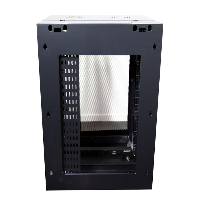 DYNAMIX 12RU 600mm Deep Universal Swing Wall Mount Cabinet. 200mm Removable Back