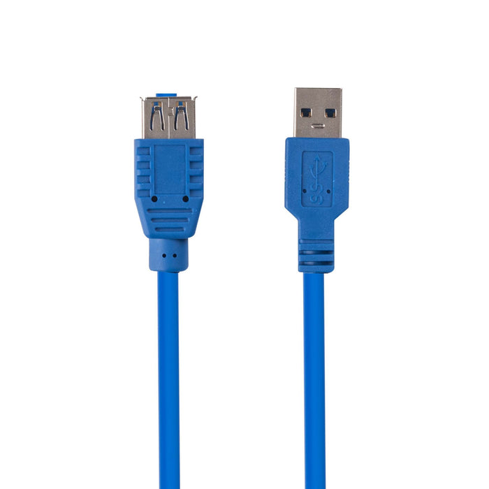 DYNAMIX 3m USB 3.0 USB-A Male to Female Extension Cable. Colour Blue